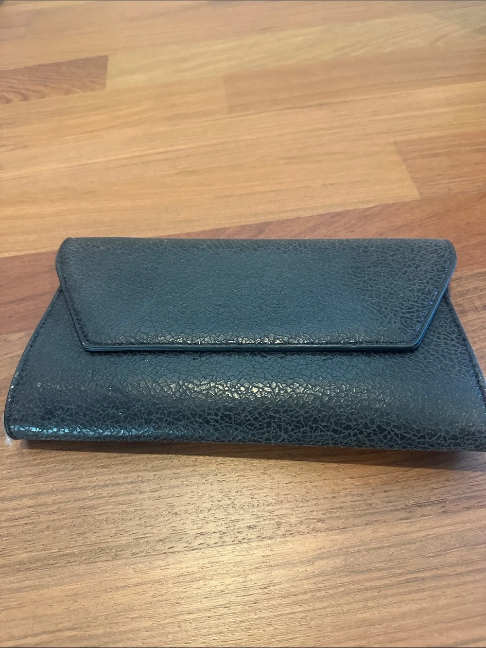 Urban Expressions Black Textured Clutch